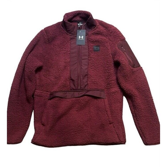 NWT Under Armour Men's Sherpa 1/2 Zip Pullover Size Medium - Picture 1 of 6